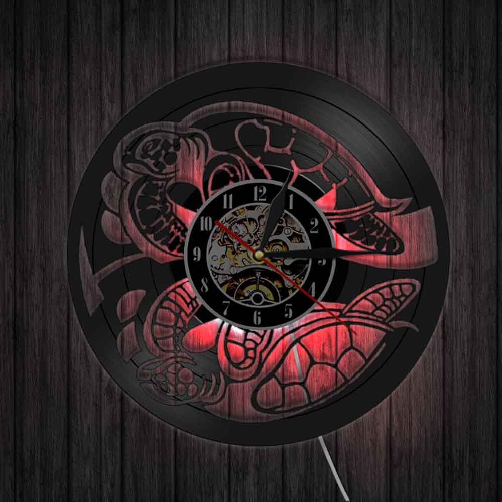 Creative LED Decorative Unique Black Wall Clock Creative LED Decorative Unique Black Wall Clock