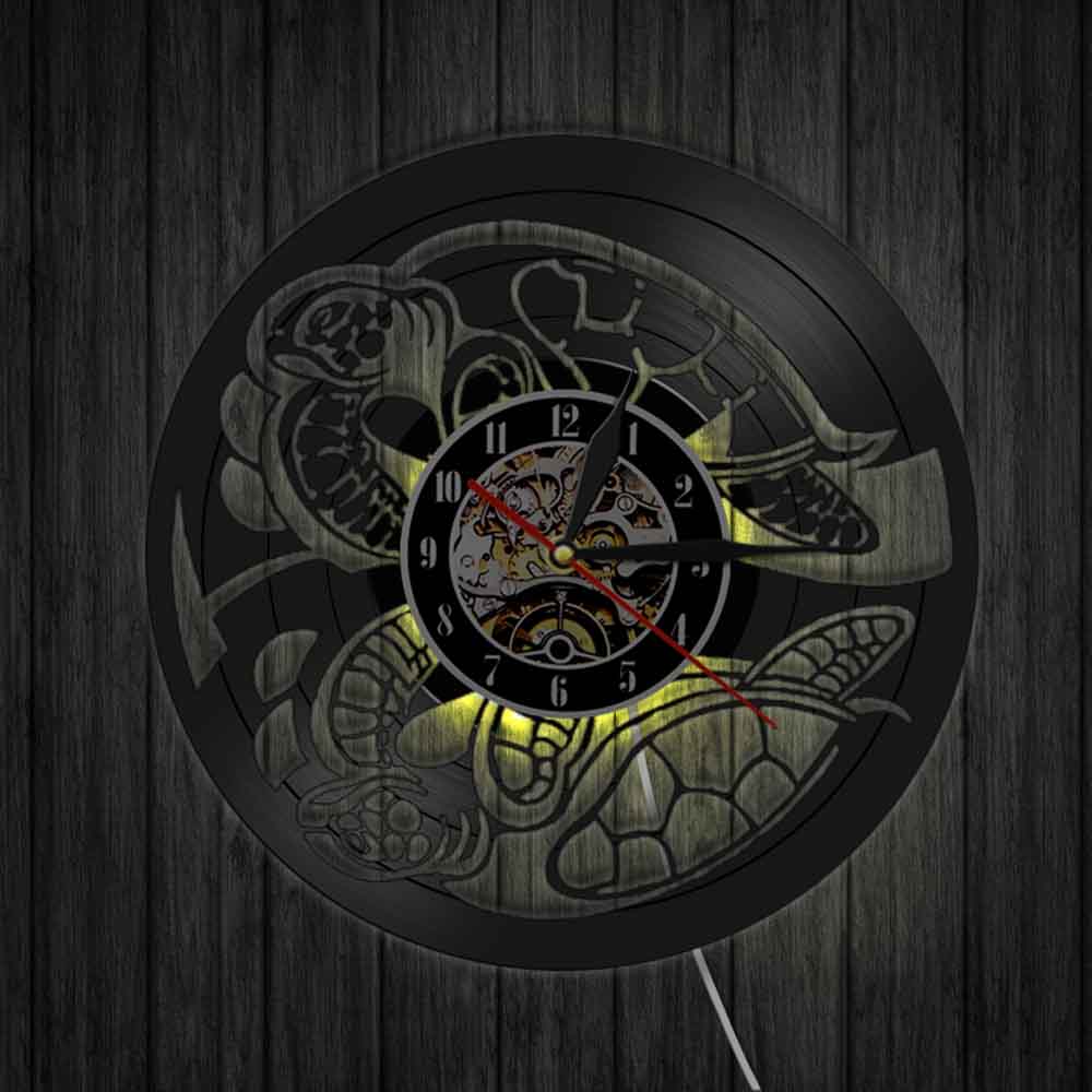 Creative LED Decorative Unique Black Wall Clock Creative LED Decorative Unique Black Wall Clock