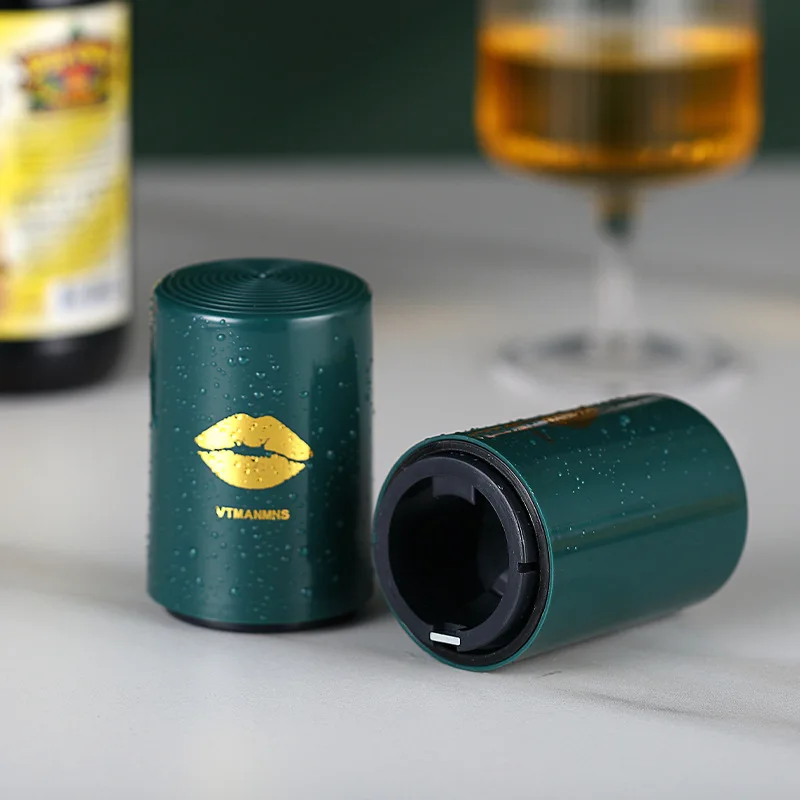 Creative Magnetic Automatic Beer Bottle Opener Kitchen Stainless Steel Press Lid Beer Corkscrew Tools Portable Bar