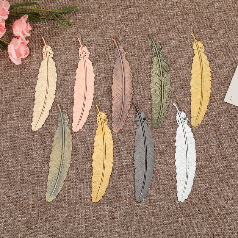 Creative Metal Feather Bookmark