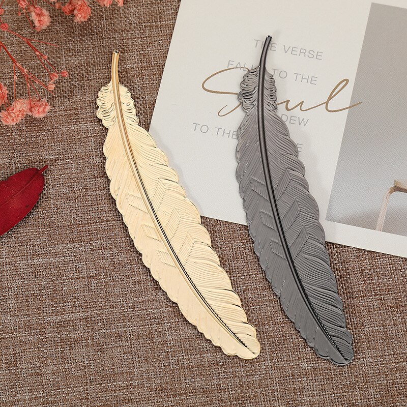 Creative Metal Feather Bookmark