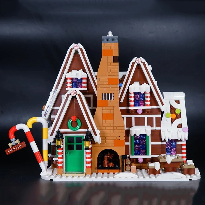 Creative Mini Christmas Gingerbread man House Building Blocks Hut Model Assemble Bricks Toy Holiday Gifts For Kid Girl Creative Mini Christmas Gingerbread man House Building Blocks Hut Model Assemble Bricks Toy Holiday Gifts For Kid Girl