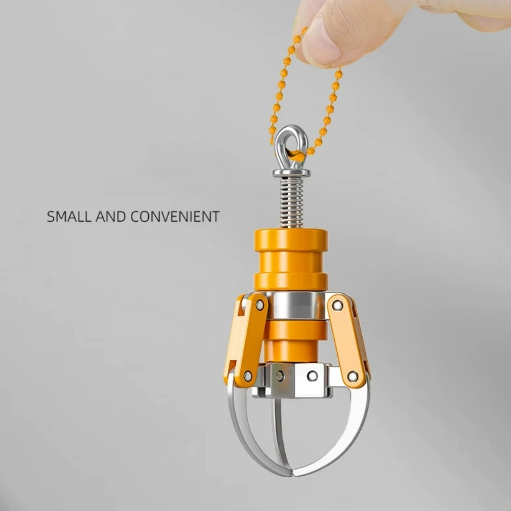 Creative Mini Doll Machine Claw Keychain For Women Plastic Material Fingertip Gripper Girls Bag Pendant Keyring Jewelry