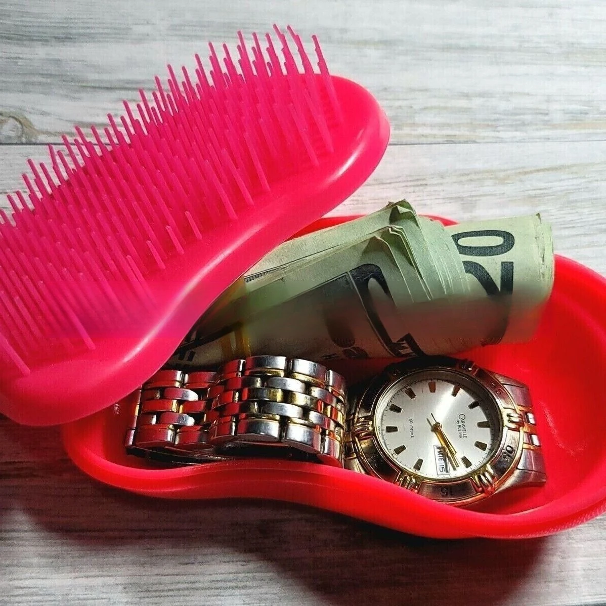 Creative Money Hiding Artifact Hair Comb Portable Beauty Massage Plastic Comb Can Hide Money and Store Safely Transfer