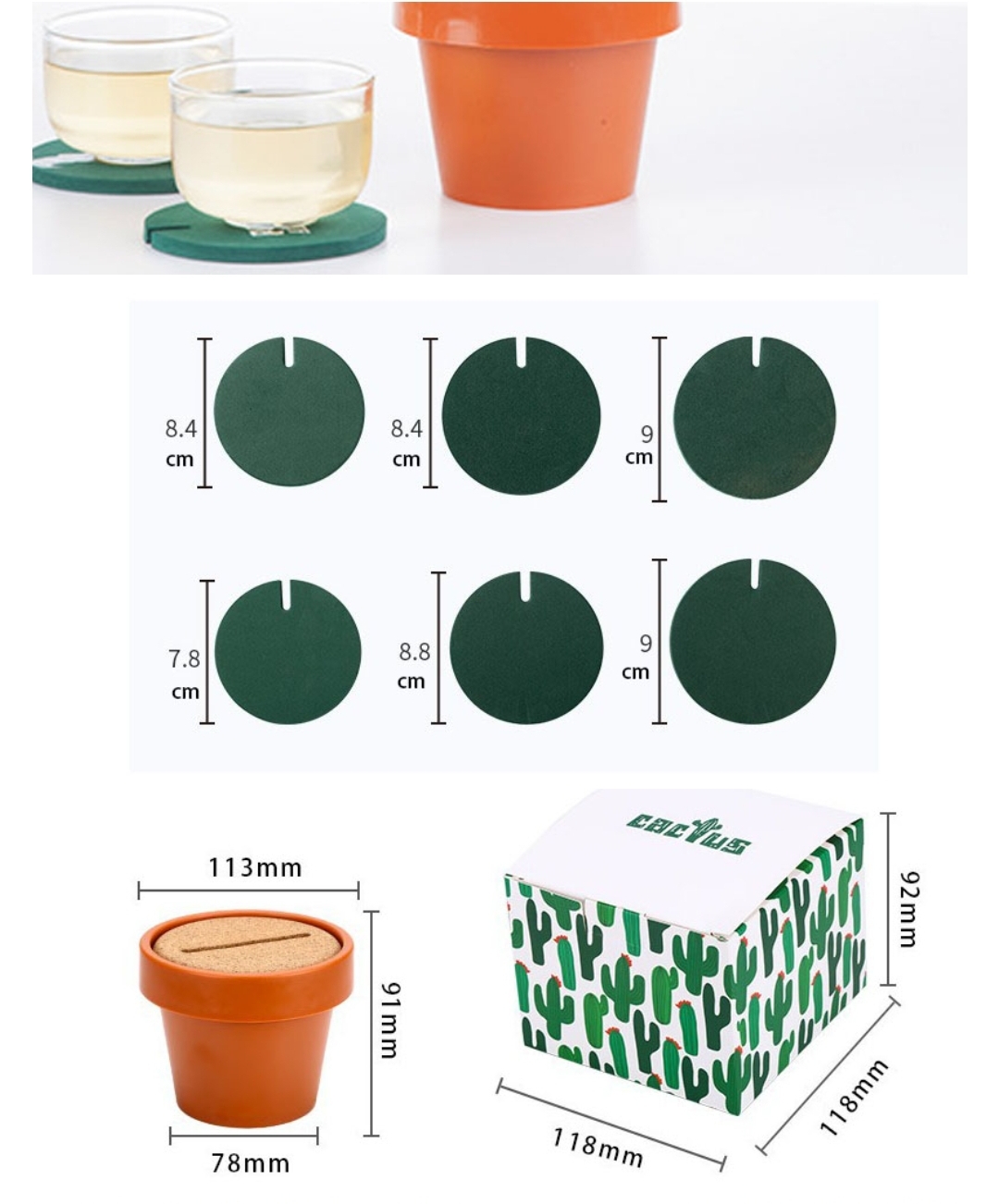 Creative Mountable Cactus Coasters