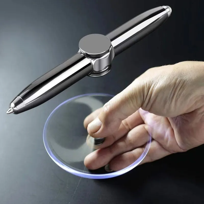 Creative Multi-Function LED Pen Spinning Decompression Gyro Metal Ballpoint Pen Fashion Office School Supplies Writing Creative Multi-Function LED Pen Spinning Decompression Gyro Metal Ballpoint Pen Fashion Office School Supplies Writing