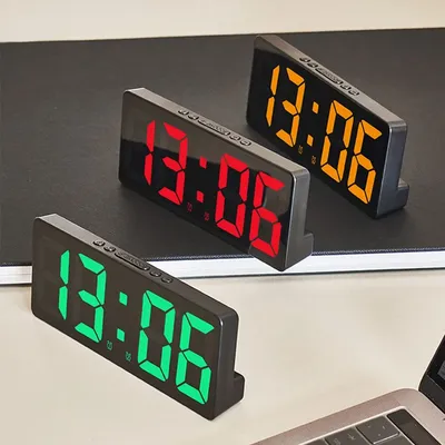 Creative Number Clock Color Nightlight Temperature Calendar Alarm Clock LED Large Number Electronic Clock Backlight Creative Number Clock Color Nightlight Temperature Calendar Alarm Clock LED Large Number Electronic Clock Backlight