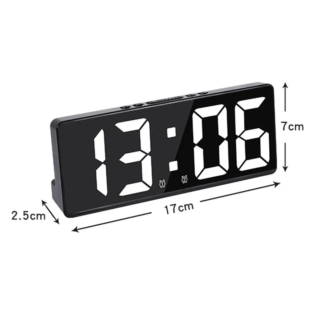 Creative Number Clock Color Nightlight Temperature Calendar Alarm Clock LED Large Number Electronic Clock Backlight Creative Number Clock Color Nightlight Temperature Calendar Alarm Clock LED Large Number Electronic Clock Backlight