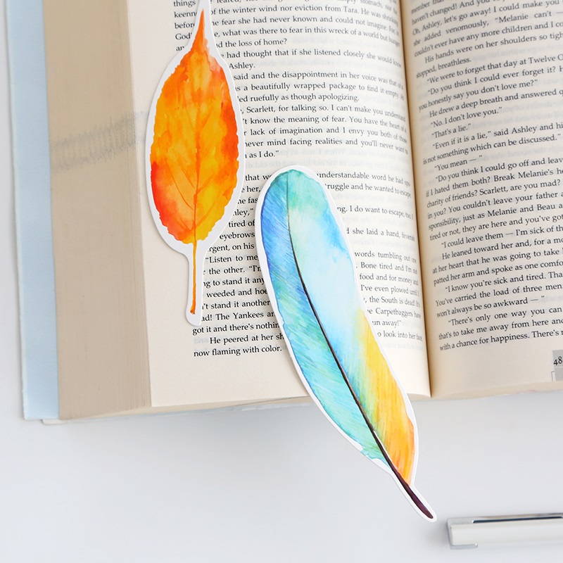 Creative Paper Feather Bookmarks (30 Pcs) Creative Paper Feather Bookmarks (30 Pcs)