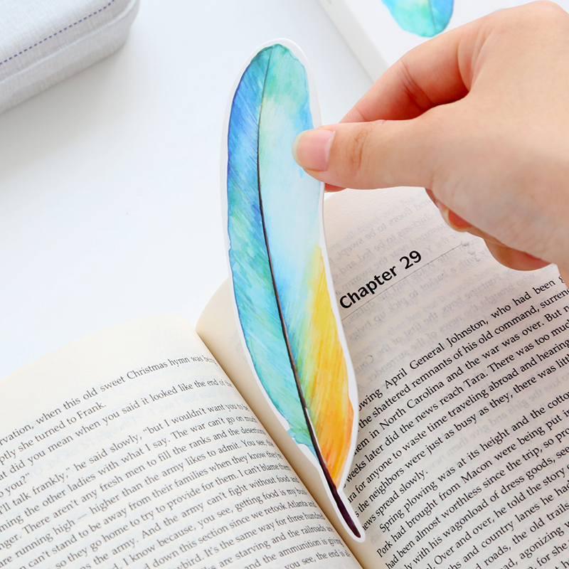 Creative Paper Feather Bookmarks (30 Pcs) Creative Paper Feather Bookmarks (30 Pcs)