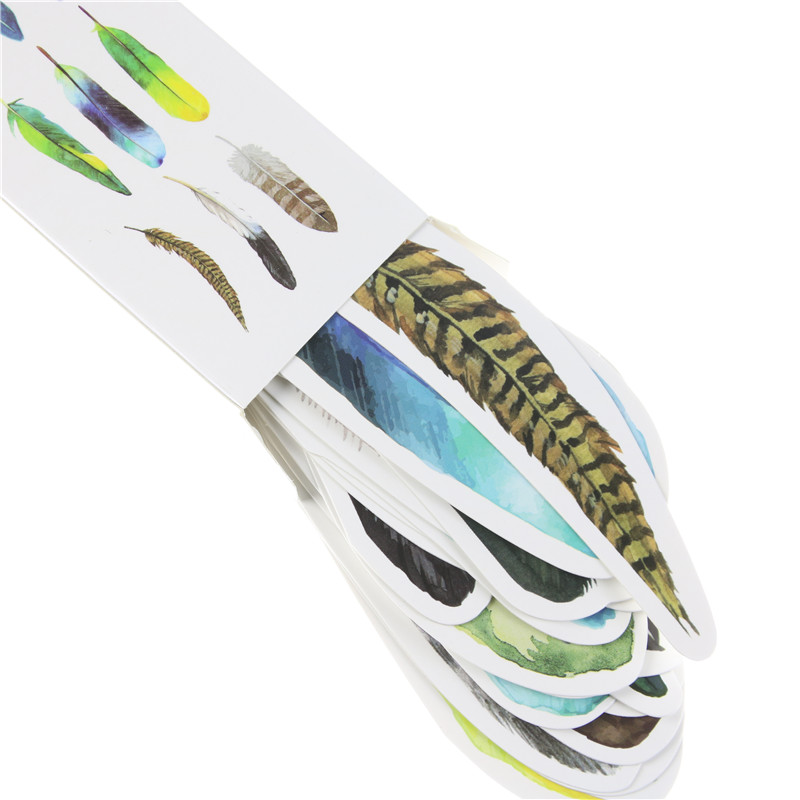 Creative Paper Feather Bookmarks (30 Pcs) Creative Paper Feather Bookmarks (30 Pcs)