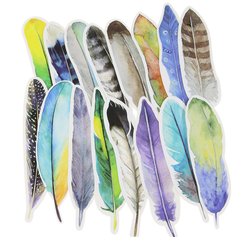 Creative Paper Feather Bookmarks (30 Pcs) Creative Paper Feather Bookmarks (30 Pcs)