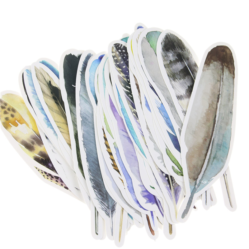 Creative Paper Feather Bookmarks (30 Pcs) Creative Paper Feather Bookmarks (30 Pcs)