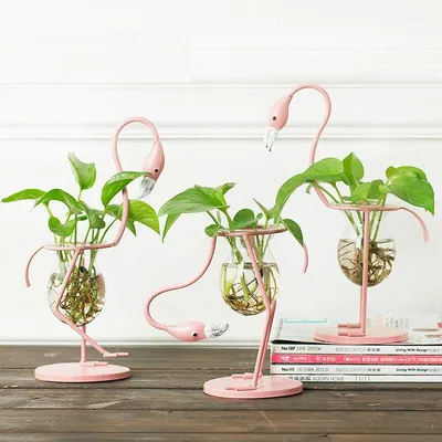 Creative Pink Flamingo Vase (3 pcs) Creative Pink Flamingo Vase (3 pcs)