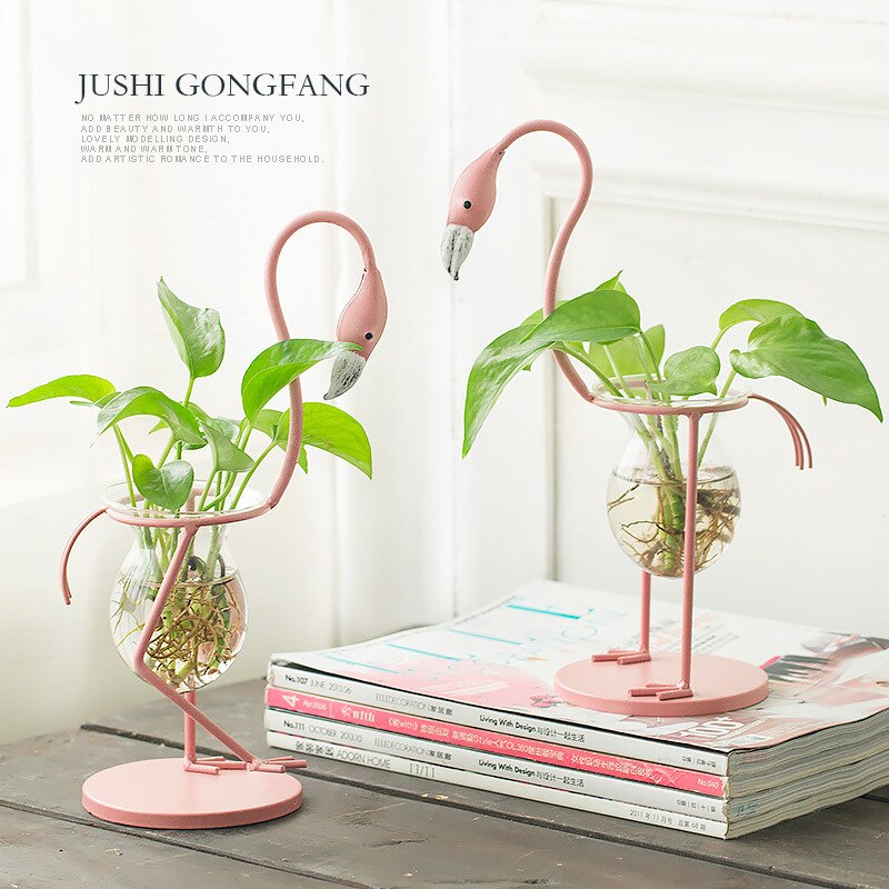 Creative Pink Flamingo Vase (3 pcs) Creative Pink Flamingo Vase (3 pcs)