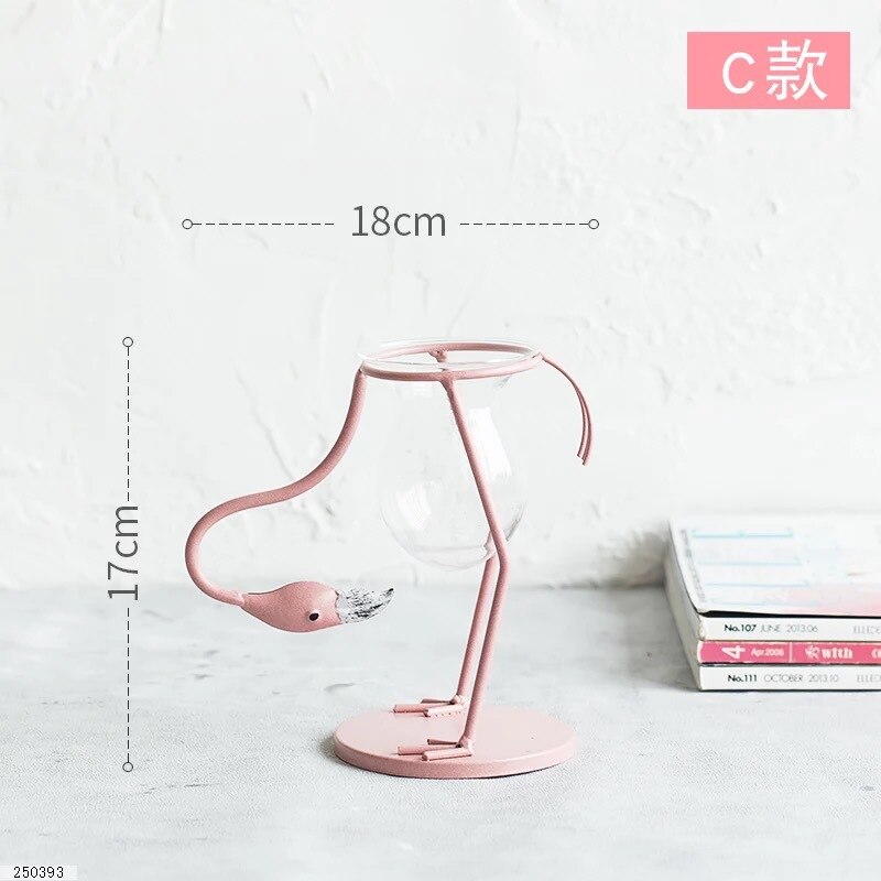 Creative Pink Flamingo Vase (3 pcs) Creative Pink Flamingo Vase (3 pcs)