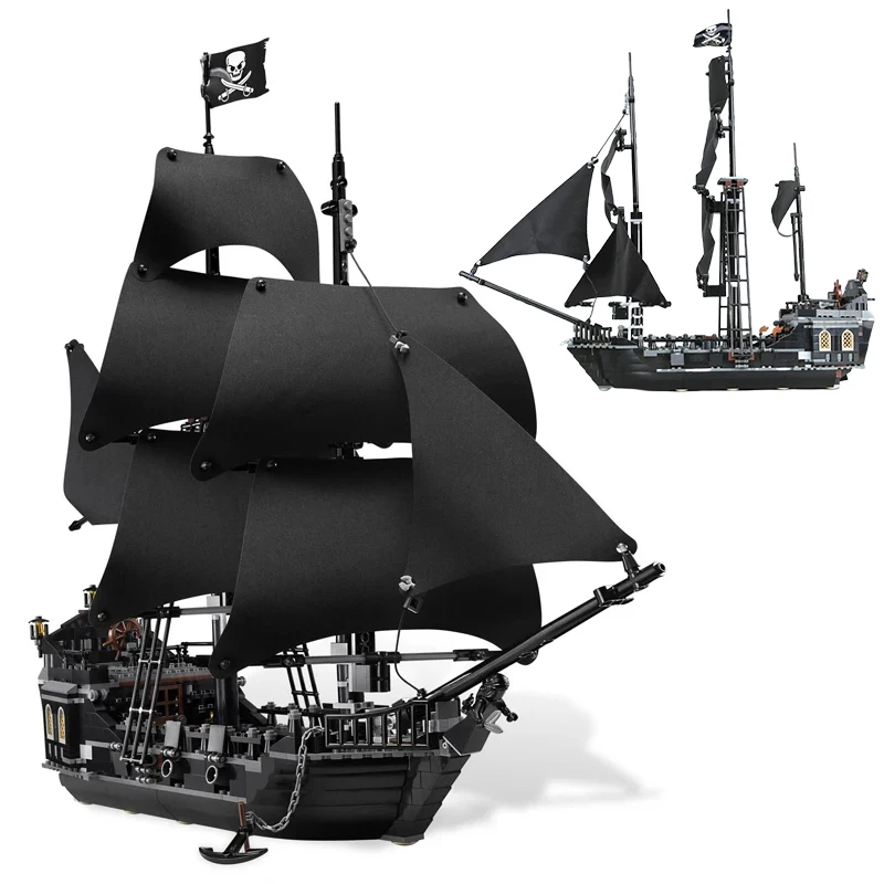 Creative Pirates The Black Pearl Ship Building Blocks 4184 Boat Model Caribbean Adventure Assemble Bricks Toy Gift For Creative Pirates The Black Pearl Ship Building Blocks 4184 Boat Model Caribbean Adventure Assemble Bricks Toy Gift For