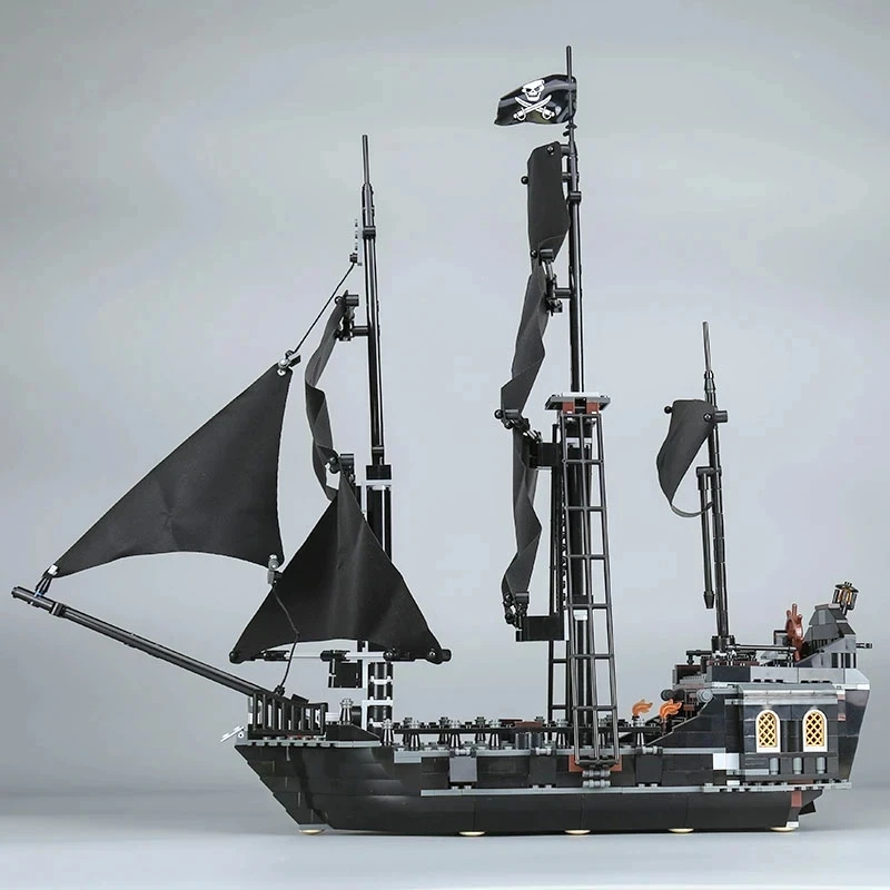Creative Pirates The Black Pearl Ship Building Blocks 4184 Boat Model Caribbean Adventure Assemble Bricks Toy Gift For Creative Pirates The Black Pearl Ship Building Blocks 4184 Boat Model Caribbean Adventure Assemble Bricks Toy Gift For