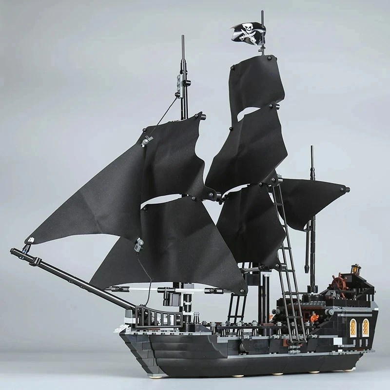 Creative Pirates The Black Pearl Ship Building Blocks 4184 Boat Model Caribbean Adventure Assemble Bricks Toy Gift For Creative Pirates The Black Pearl Ship Building Blocks 4184 Boat Model Caribbean Adventure Assemble Bricks Toy Gift For