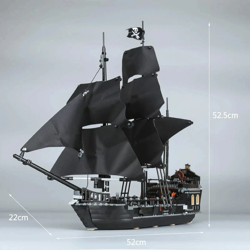 Creative Pirates The Black Pearl Ship Building Blocks 4184 Boat Model Caribbean Adventure Assemble Bricks Toy Gift For Creative Pirates The Black Pearl Ship Building Blocks 4184 Boat Model Caribbean Adventure Assemble Bricks Toy Gift For