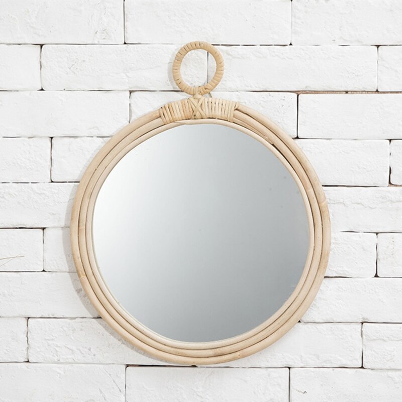 Creative Rattan Mirror Wall Decor Creative Rattan Mirror Wall Decor