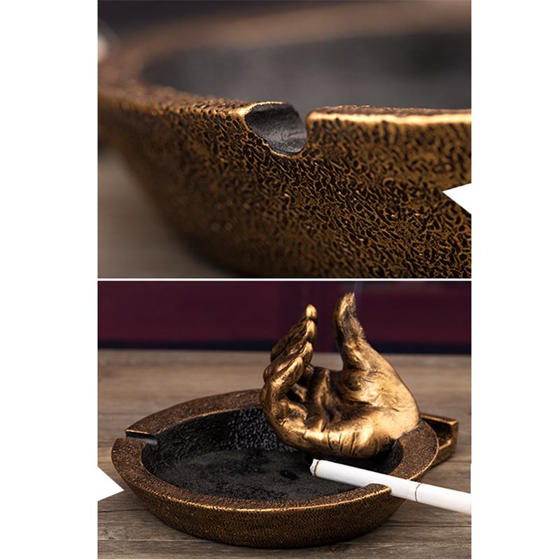 Creative Resin Hand Ashtray with Phone Holder