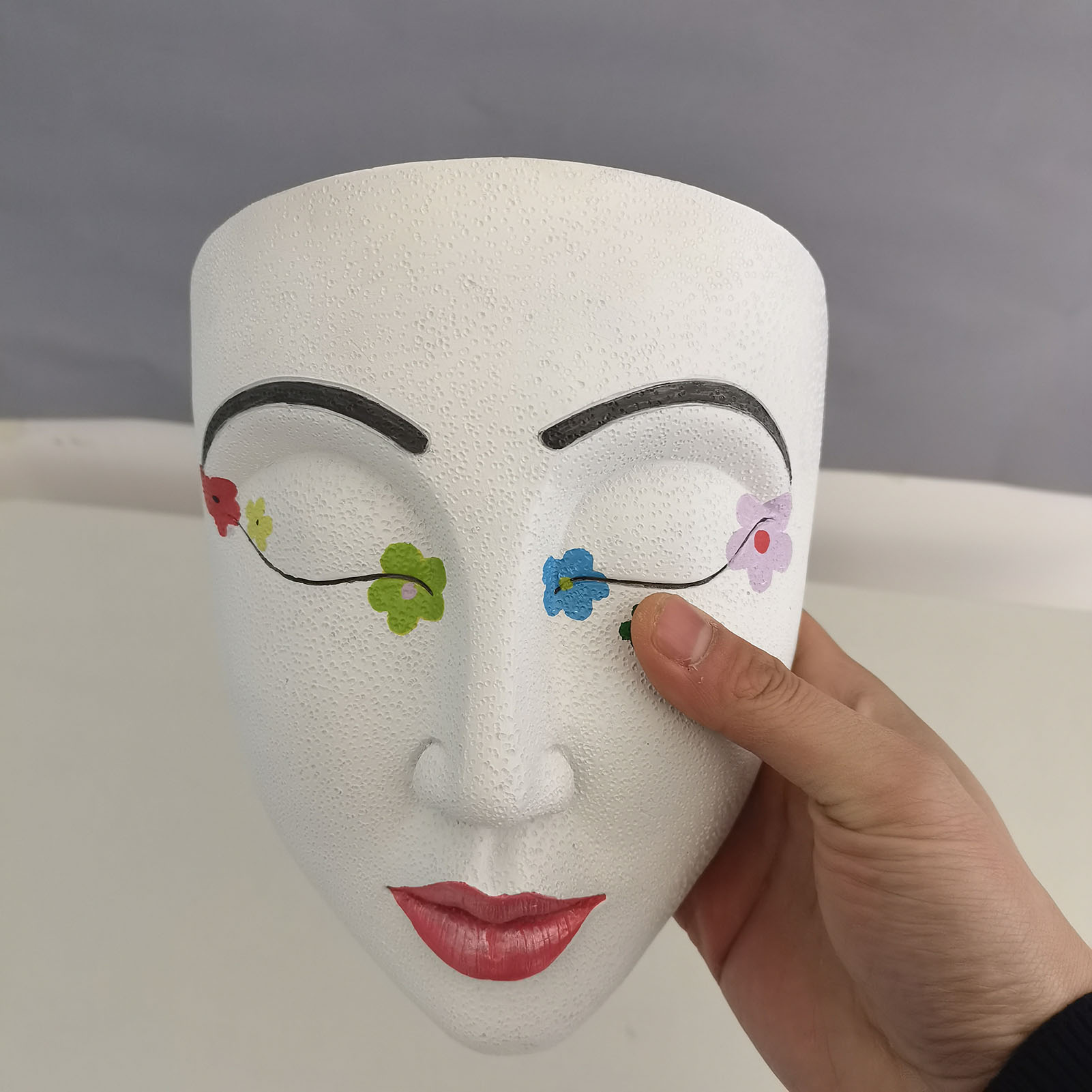 Creative Resin Head Wall Planter Creative Resin Head Wall Planter