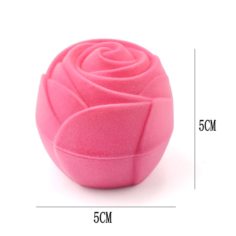 Creative Rose Shape Design Flower Ring Box Creative Rose Shape Design Flower Ring Box