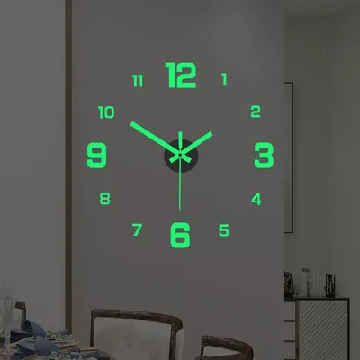Creative Simple Luminous Digital Clock DIY Silent Wall Clock Study Living Room Punch-Free Wall Sticker Clock Creative Simple Luminous Digital Clock DIY Silent Wall Clock Study Living Room Punch-Free Wall Sticker Clock