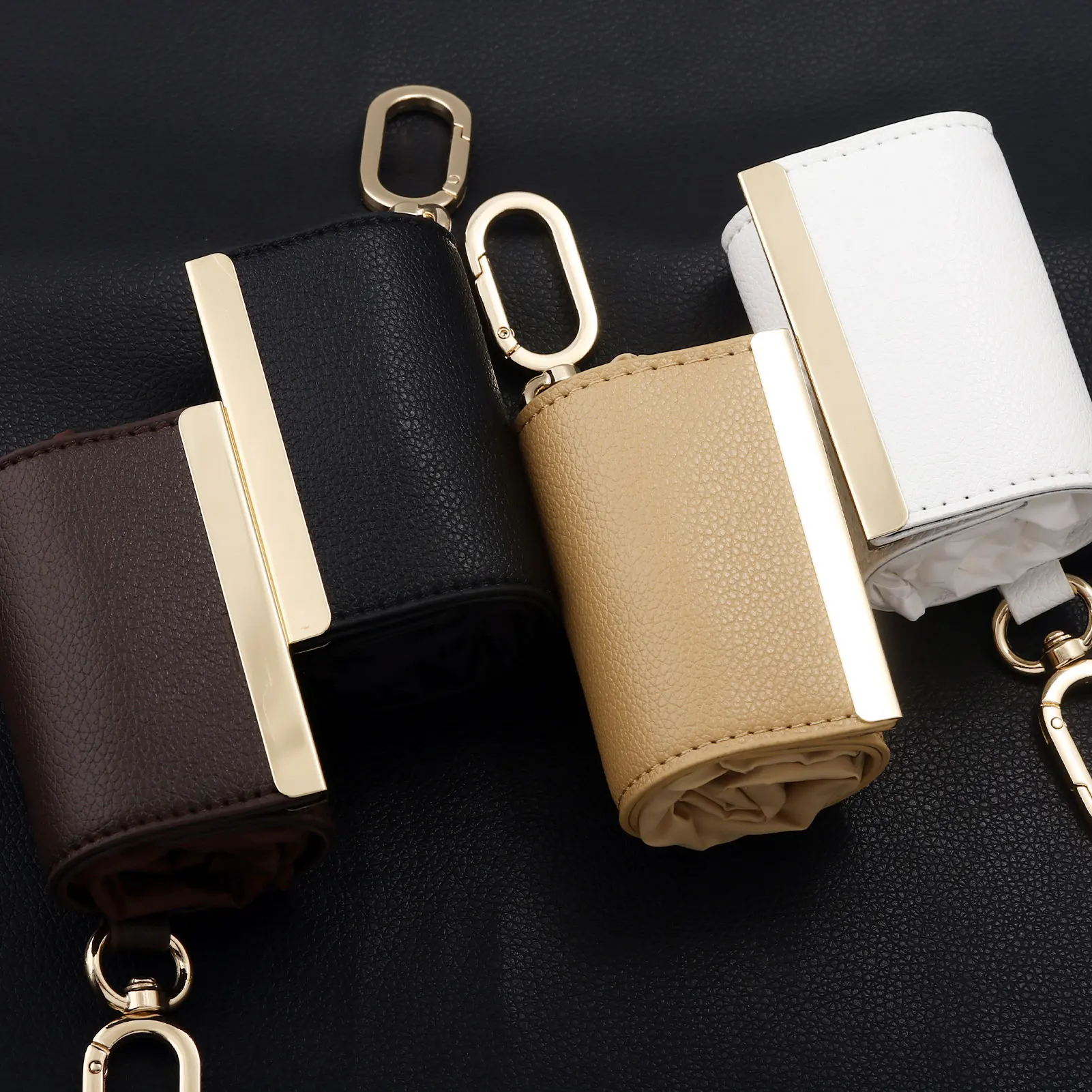 Creative Simple Storage Cloth Bag Large Capacity Eco-friendly Shopping Bag Keychain Practical Bag Charm Unique