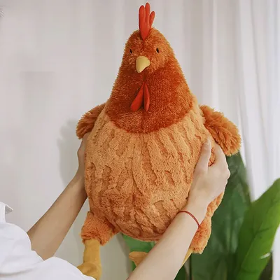 Creative Simulation Funny Plush Cecil Chicken Toys Cute Soft Stuffed Chicken Home Room Decor Dolls For Kid Holiday