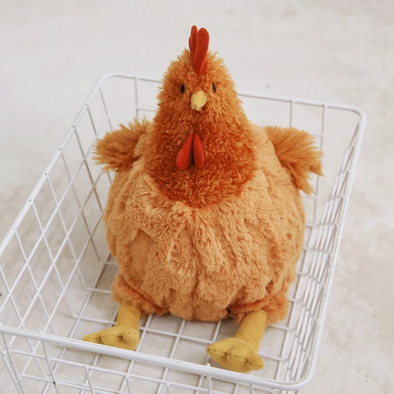 Creative Simulation Funny Plush Cecil Chicken Toys Cute Soft Stuffed Chicken Home Room Decor Dolls For Kid Holiday