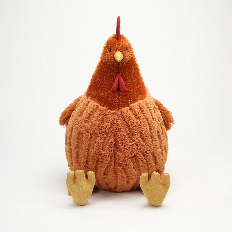 Creative Simulation Funny Plush Cecil Chicken Toys Cute Soft Stuffed Chicken Home Room Decor Dolls For Kid Holiday