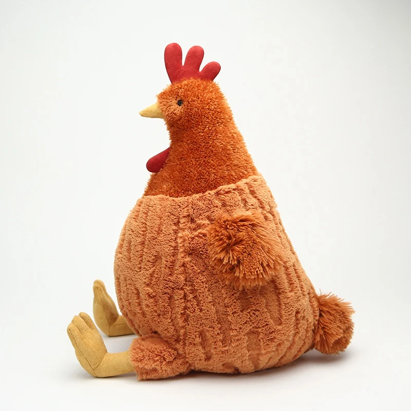 Creative Simulation Funny Plush Cecil Chicken Toys Cute Soft Stuffed Chicken Home Room Decor Dolls For Kid Holiday