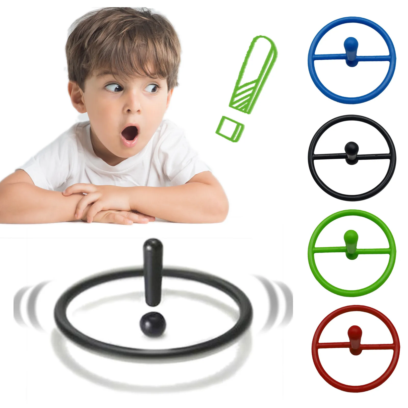 Creative Stress Relief Hovering Exclamation Point Gyroscope Decompression Toys Children's Educational Desktop Fingertip Creative Stress Relief Hovering Exclamation Point Gyroscope Decompression Toys Children's Educational Desktop Fingertip