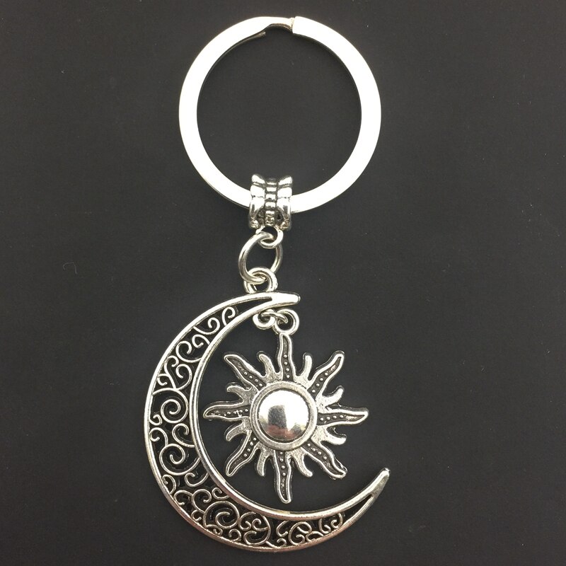 Creative Sun and Moon Keychain