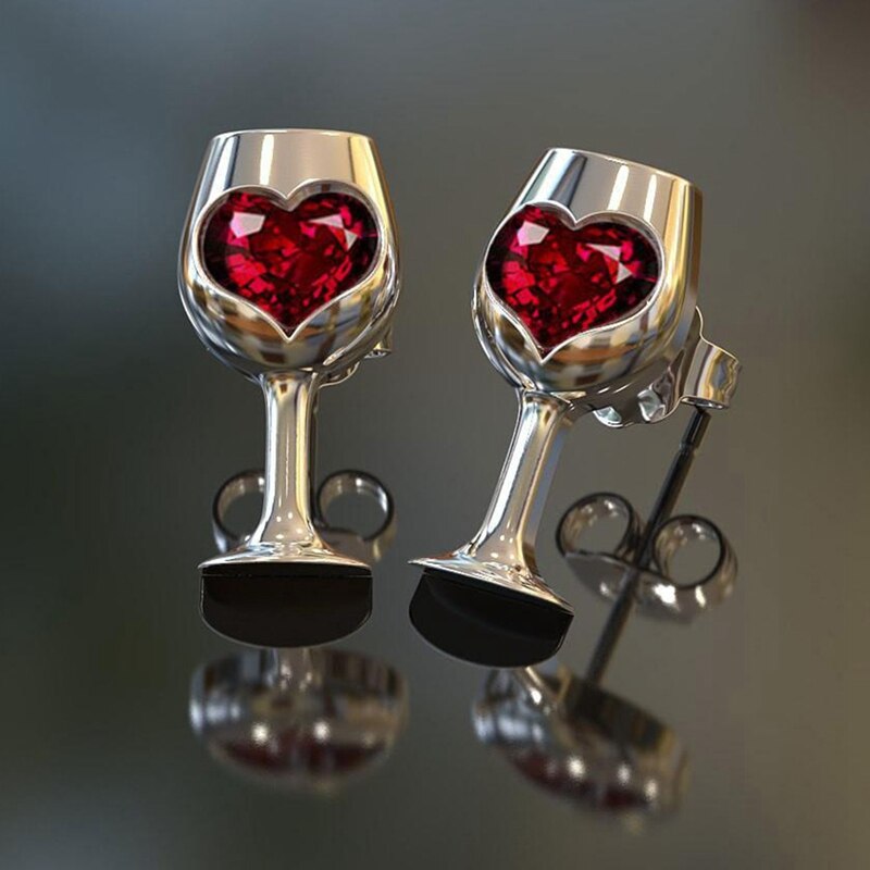 Creative Wine Glass Earrings (1 Pair) Creative Wine Glass Earrings (1 Pair)