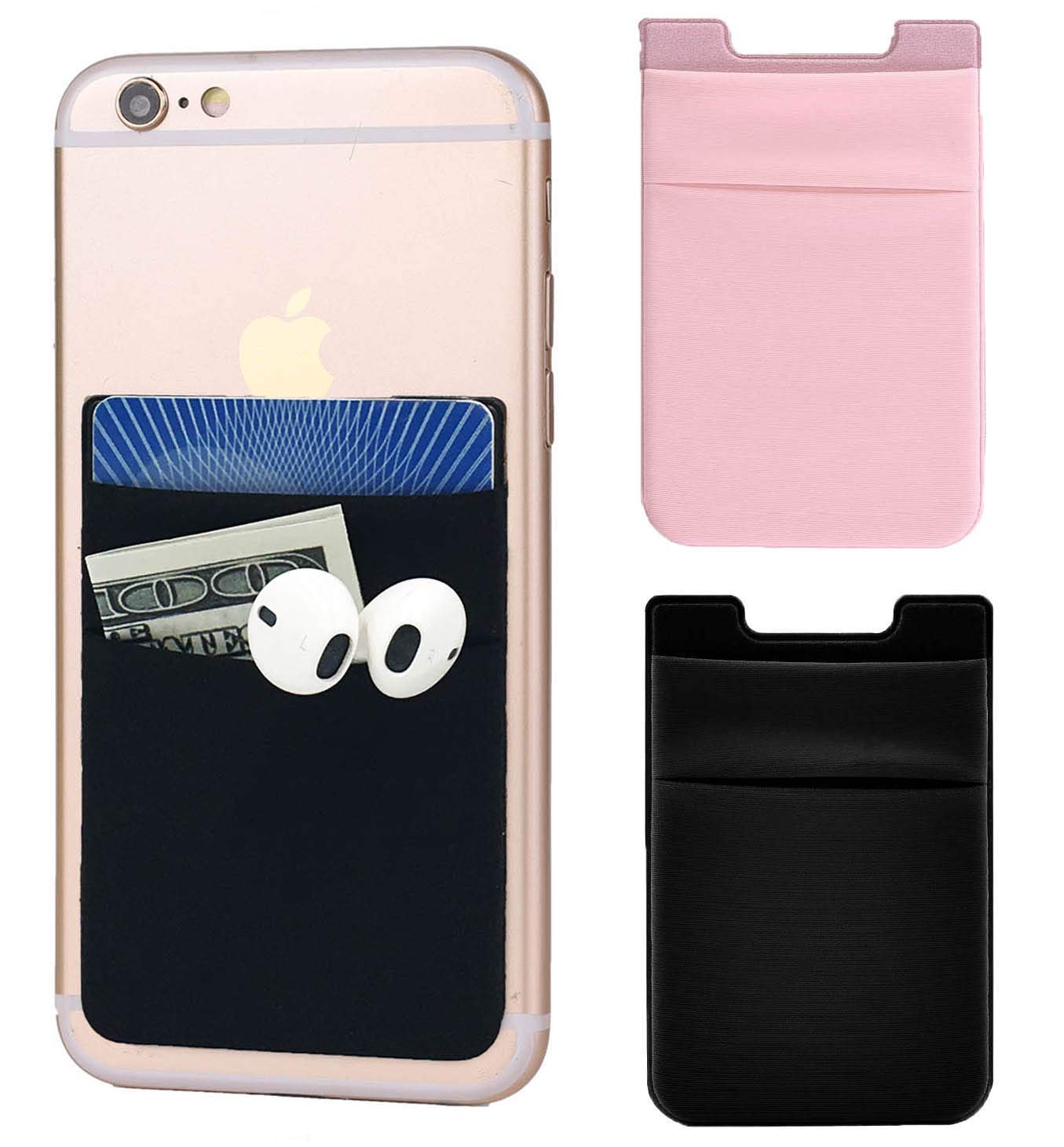 Credit Card Holder for Phone Stick-on Pouch Credit Card Holder for Phone Stick-on Pouch