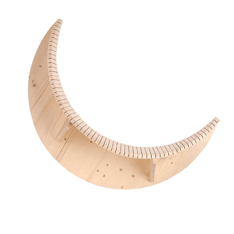 Crescent Wooden Cat Wall Platform Crescent Wooden Cat Wall Platform