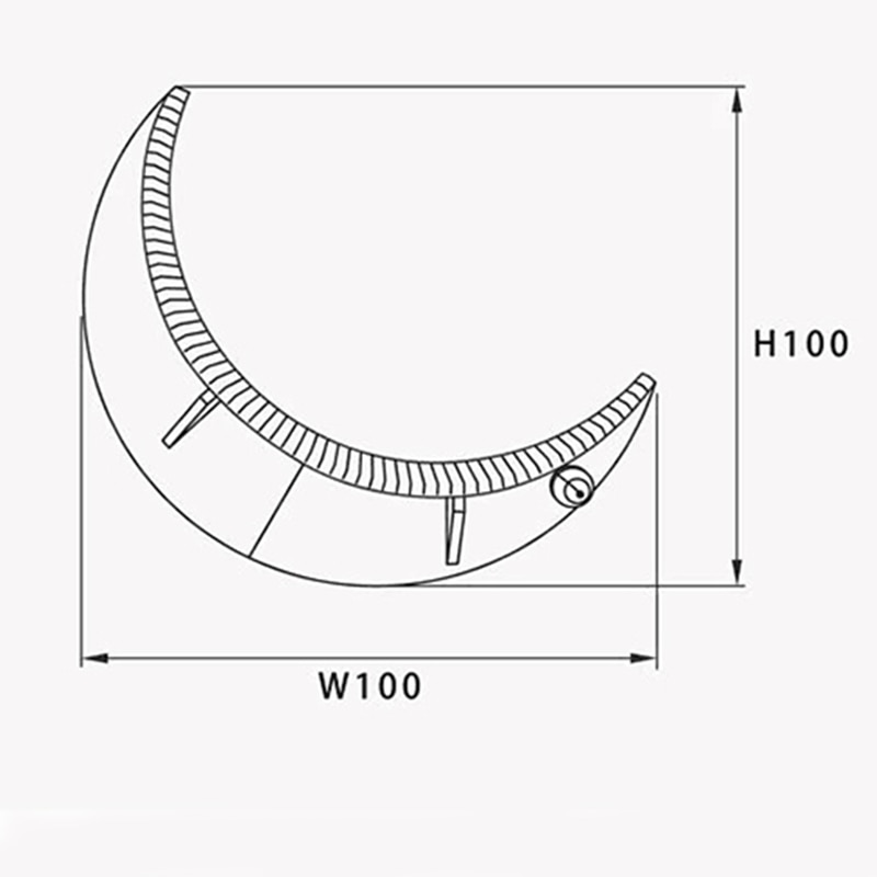Crescent Wooden Cat Wall Platform Crescent Wooden Cat Wall Platform