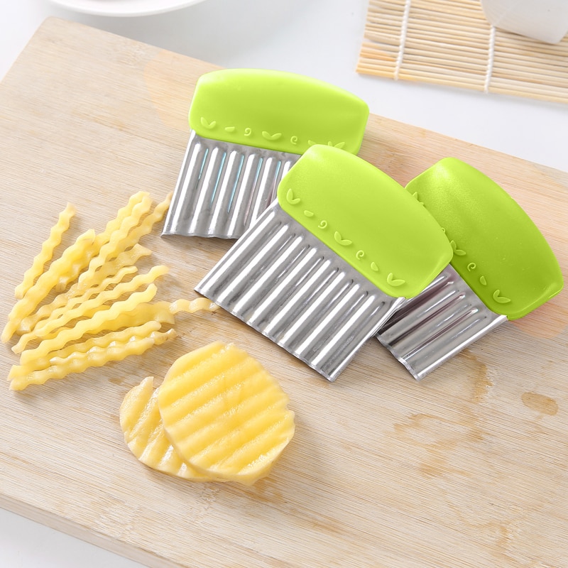Crinkle Cutter Stainless Potato Slicer Crinkle Cutter Stainless Potato Slicer