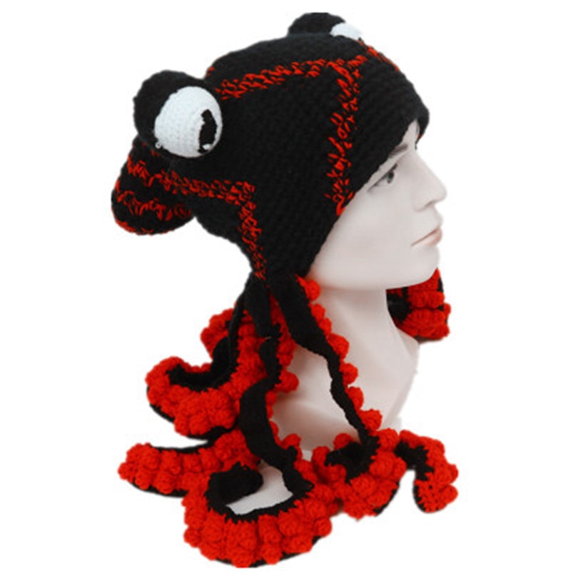 Crochet Octopus Hat Winter Headwear Crochet Octopus Hat Winter Headwear