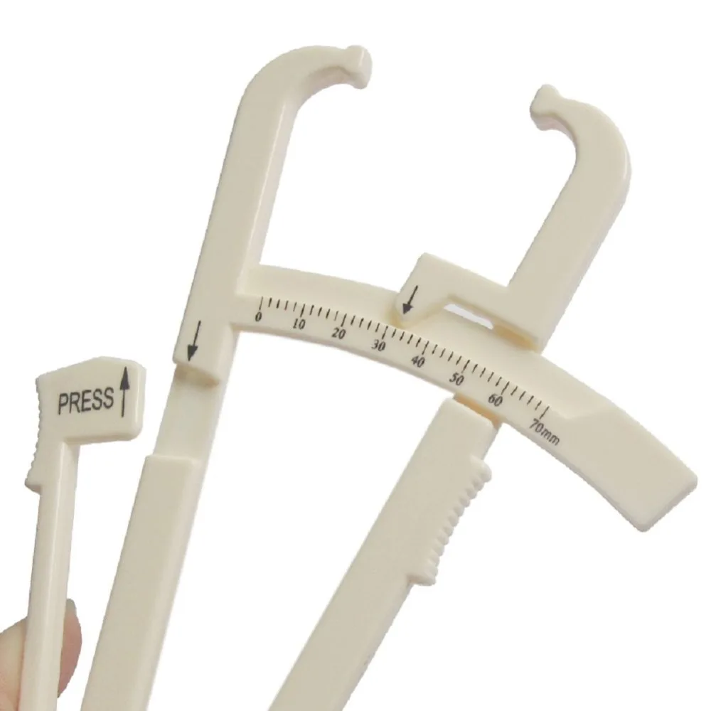 Crossfit Body Fat Loss Tester Calculator Fitness Caliper Clip Measurement Slim Skin Fold Body Fat Chart Gym Equipment