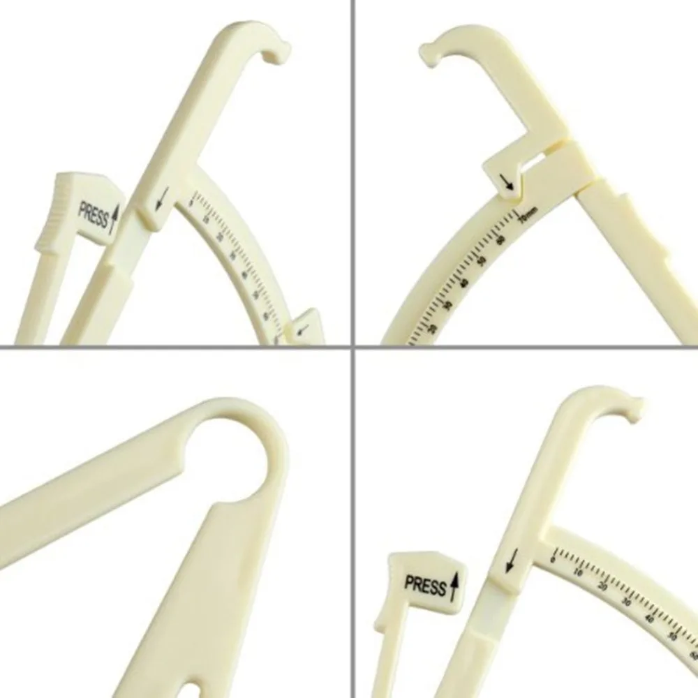 Crossfit Body Fat Loss Tester Calculator Fitness Caliper Clip Measurement Slim Skin Fold Body Fat Chart Gym Equipment