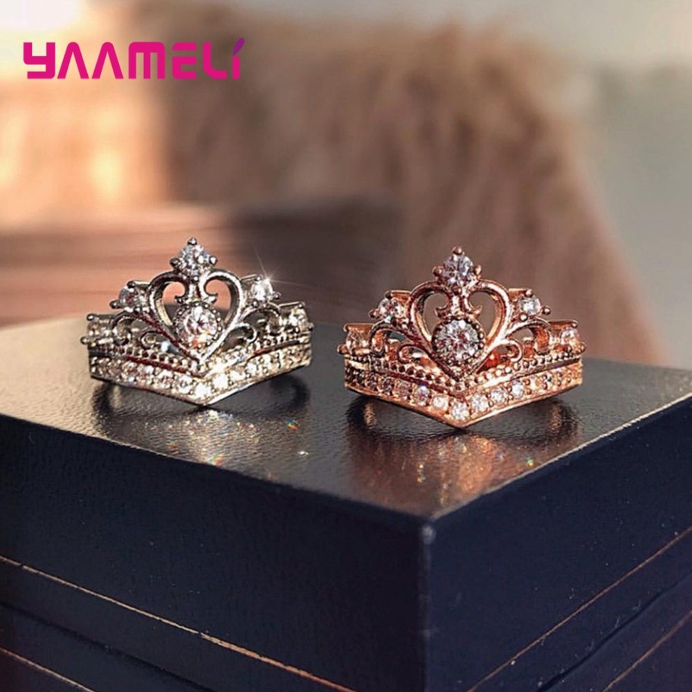 Crown Ring Sterling Silver Ladies Jewelry Crown Ring Sterling Silver Ladies Jewelry