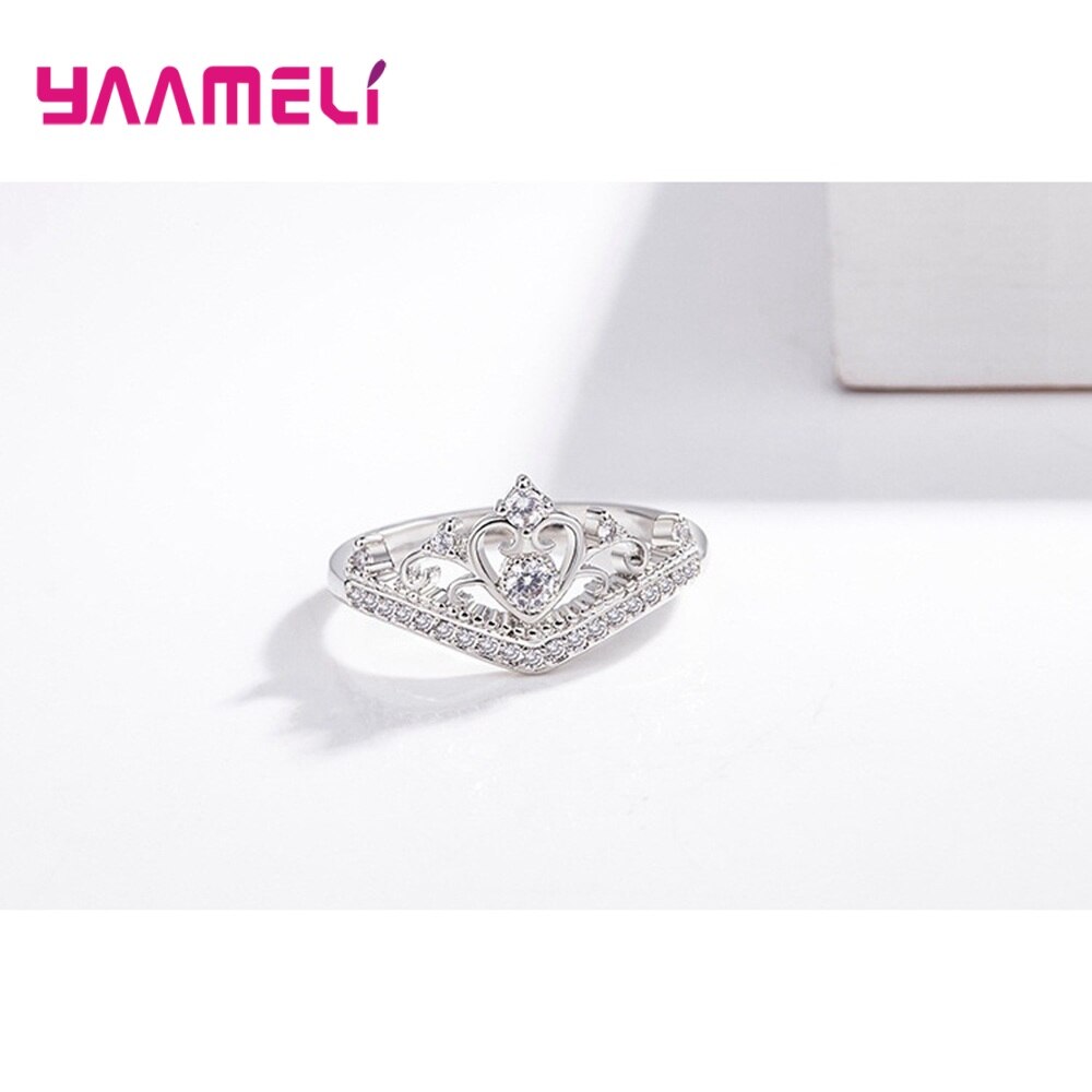 Crown Ring Sterling Silver Ladies Jewelry Crown Ring Sterling Silver Ladies Jewelry