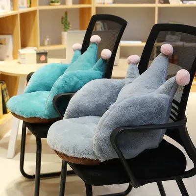 Crown Seat Plush Chair Cushion