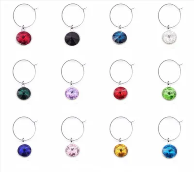 Crystal Charms for Wine Glass (12 pcs) Crystal Charms for Wine Glass (12 pcs)