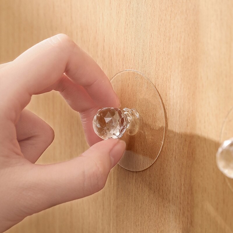 Crystal Design Self Adhesive Cabinet Knobs (4 pcs)