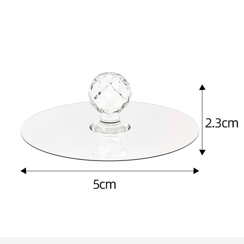 Crystal Design Self Adhesive Cabinet Knobs (4 pcs)